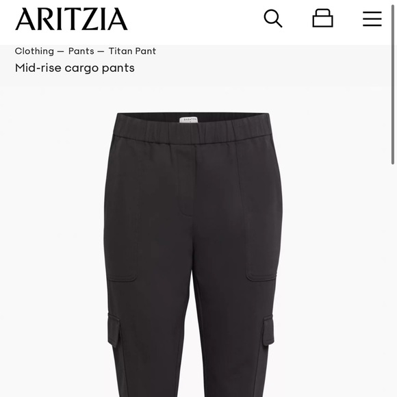Aritzia Pants & Jumpsuits New Aritzia Babaton Titan Cargo Pant In Black Us 8 Poshmark
